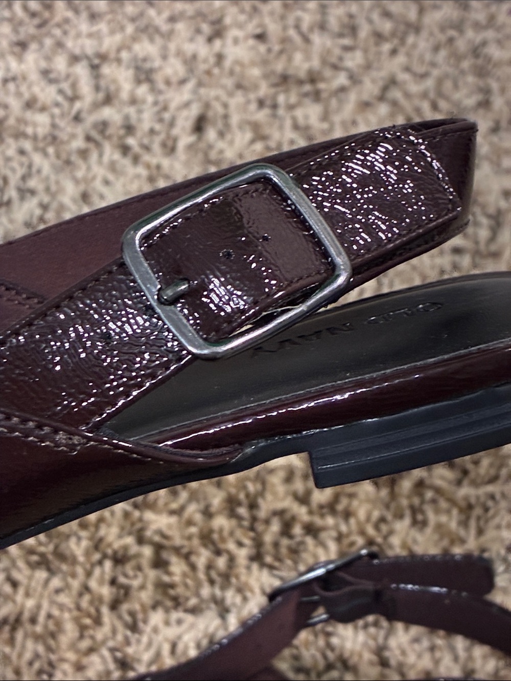 Old Navy Pointed Slingback Flats in Plum - Picture 6 of 8